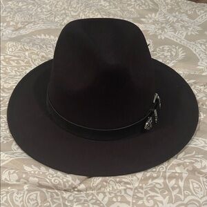 Time and Tru Black Fedora Hat